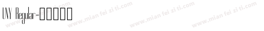 UNY Regular字体转换